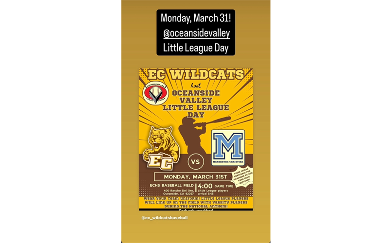 Join Little League Day @ El Camino High School